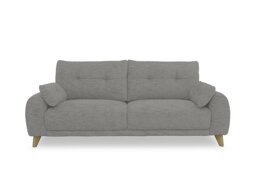 Malmo Fabric 3 Seater Sofa - Silver Grey