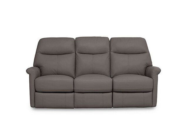 World of Leather - Compact Collection Lille 3 Seater Power Recliner Leather Sofa - BV Elephant - Sofas and Armchairs - In Time for Christmas