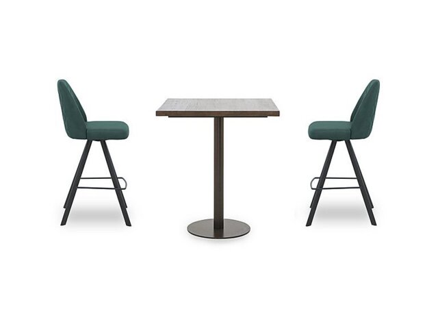 Jupiter Small Table with 2 Swivel Bar Stools
