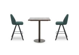 Jupiter Small Table with 2 Swivel Bar Stools