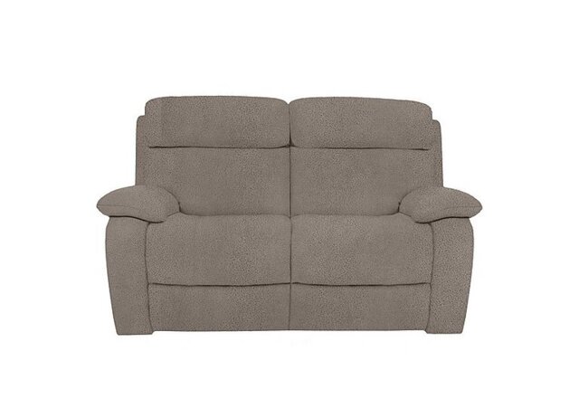 Moreno 2 Seater Fabric Sofa with Power Recliner - Silver