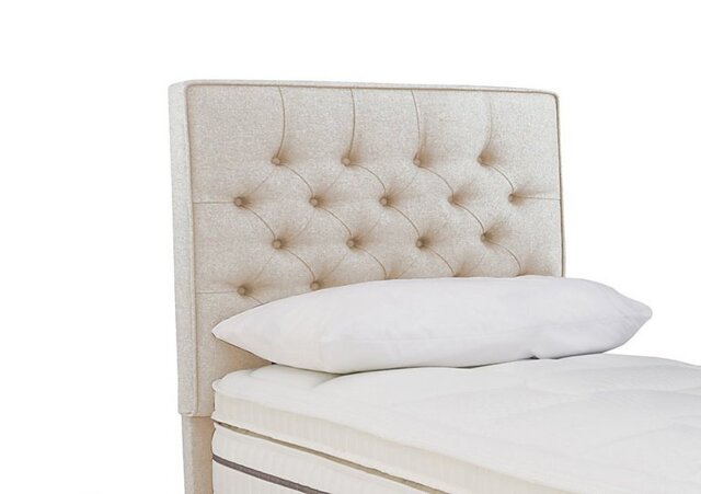 Sleepeezee - Bourbon Floor Standing Headboard - Single - Tweed Cream