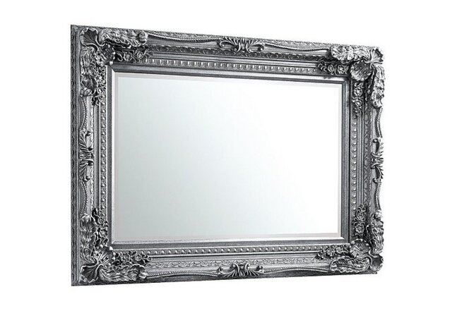 Carved Louis Mirror - Silver