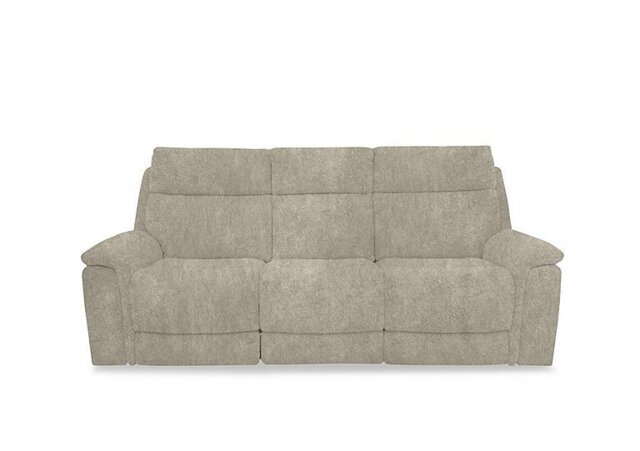 Comfort Story - Chill Fabric 3 Seater Power Recliner Sofa - Cream