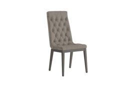 Palazzo Capitonne Buttoned Dining Chair in Silver Birch - Scarlet Taupe