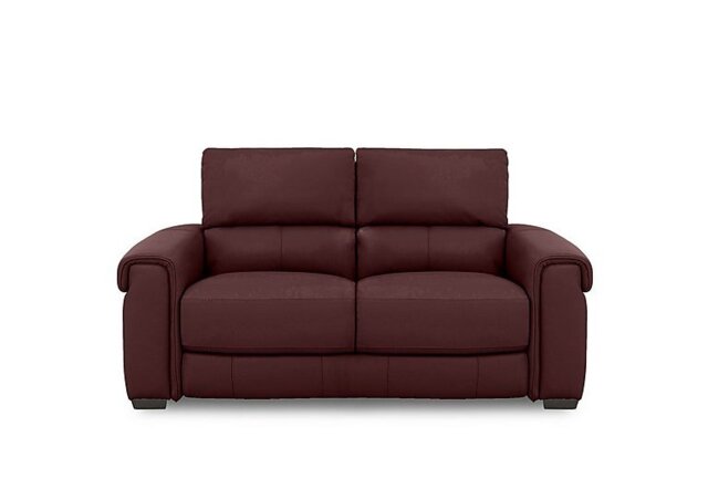 World of Leather - Nixon Leather 2 Seater Sofa - BV Deep Red