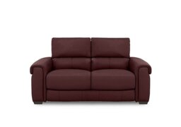 World of Leather - Nixon Leather 2 Seater Sofa - BV Deep Red