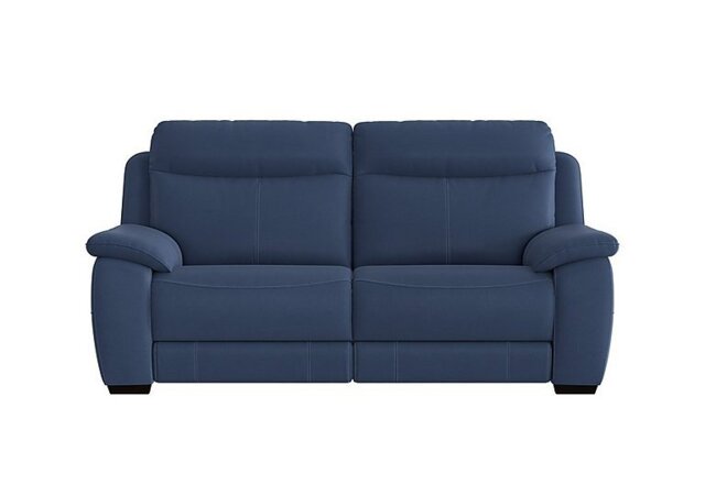 Starlight Express 3 Seater Fabric Recliner Sofa with Power Headrests - Blue - Sofas and Armchairs - In Time for Christmas