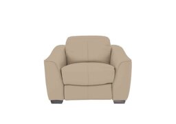 World of Leather - Xavier Leather Armchair with Power Recliner - BV Pebble
