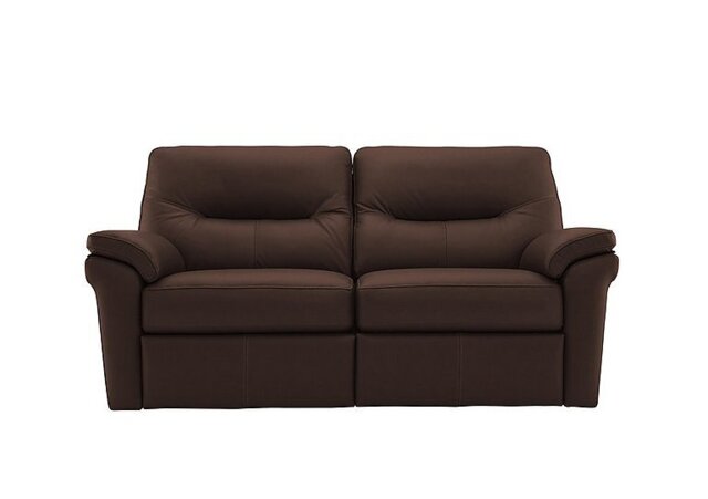G Plan - Seattle 2.5 Seater Leather Manual Recliner Sofa - Capri Oak