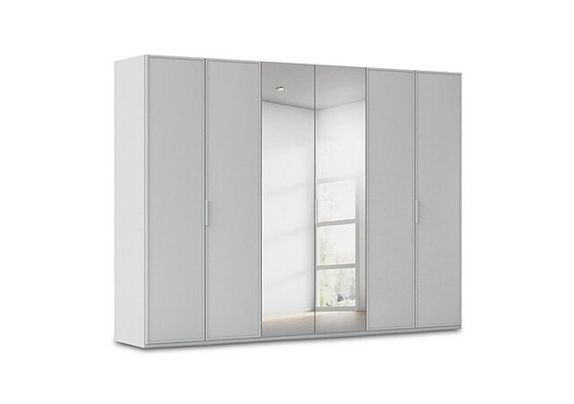 Rauch - Cadre 301cm 6 Door Hinged Wardrobe with 2 Mirror Doors