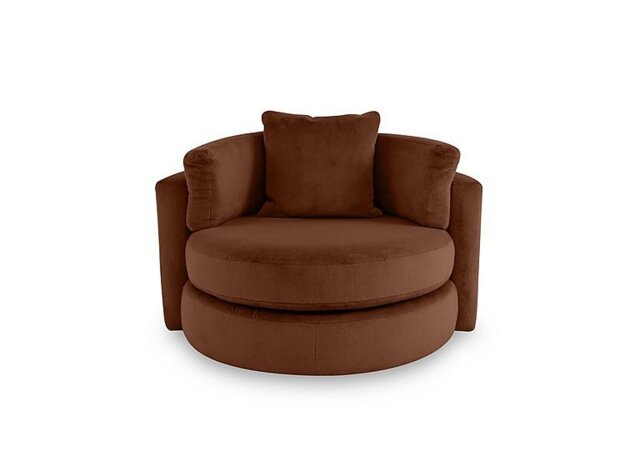 Primrose Swivel Chair - Burnt Orange