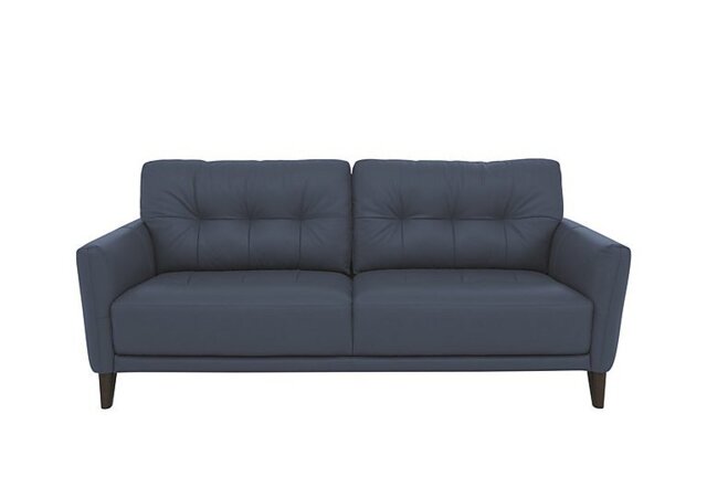World of Leather - Uno NC Leather 3 Seater Sofa - NC Ocean Blue