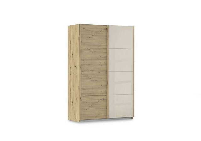 Rauch - Freja 136cm 2 Door Sliding Decor Wardrobe With Glass Door