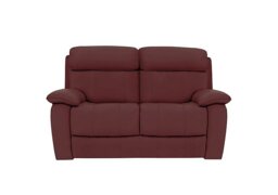 World of Leather - Moreno 2 Seater Leather Sofa - BV Deep Red