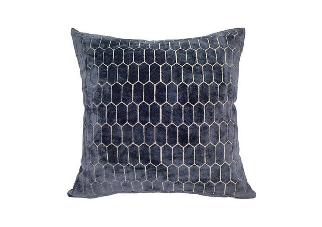 Honeycomb Large Cushion - Navy