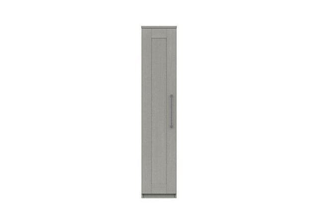 London Bedrooms - Fenchurch 1 Door Wardrobe - Light Grey