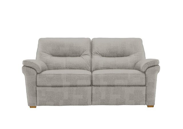 G Plan - Seattle 2.5 Seater Fabric Sofa with Wooden Feet - Faro Sky