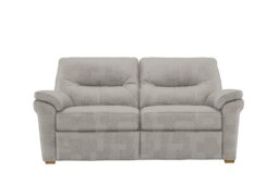 G Plan - Seattle 2.5 Seater Fabric Sofa with Wooden Feet - Faro Sky