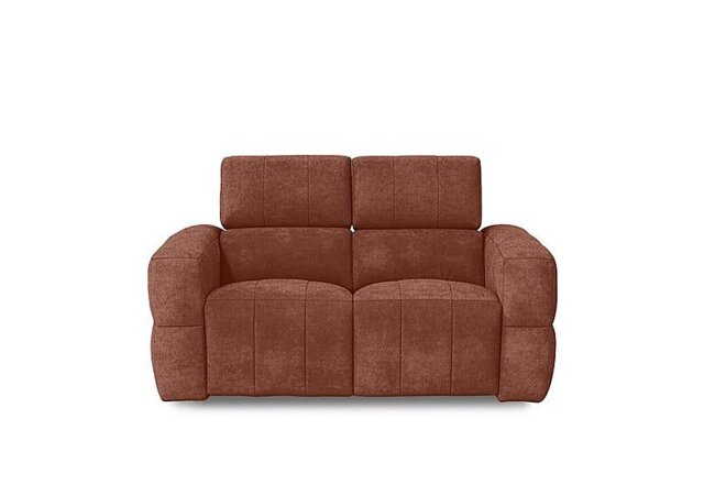 Cube Fabric 2 Seater Power Recliner Sofa with Power Headrests