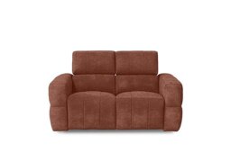 Cube Fabric 2 Seater Power Recliner Sofa with Power Headrests