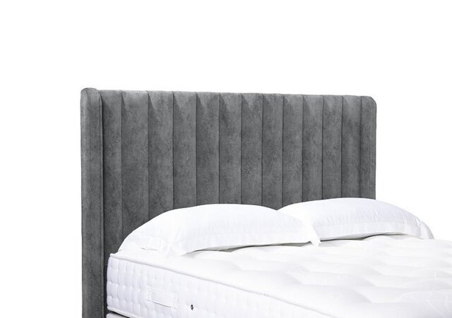 Artisan Collection Austin High Floor Standing Headboard - King Size - Daytona Silver