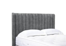Artisan Collection Austin High Floor Standing Headboard - King Size - Daytona Silver