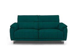 Moet 3 Seater Fabric Power Recliner Sofa with Telescopic Headrests - Opulence Teal