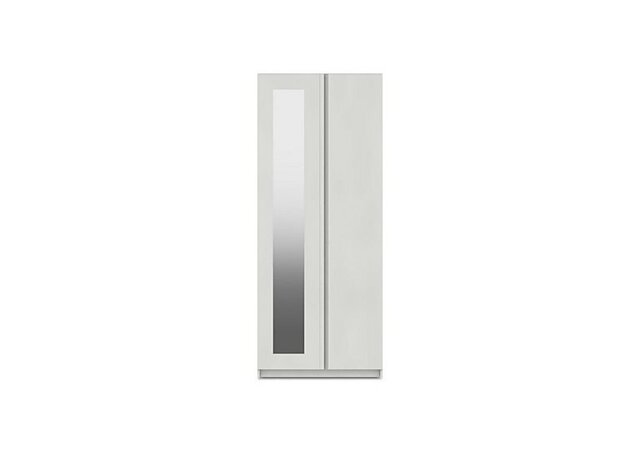 London Bedrooms - Kings Cross 2 Door Wardrobe with Mirror - White