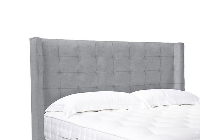 Artisan Collection Onyx High Floor Standing Headboard - Single - Aston Silver