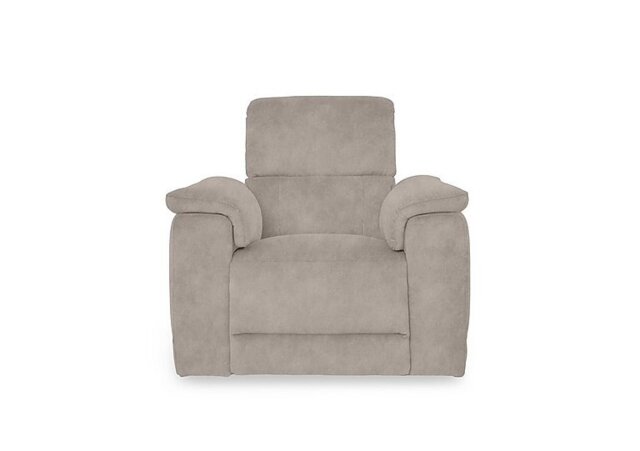 Genius Fabric Power Recliner Chair with Power Headrest - Dexter Ivory
