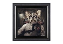 Frenchie Mafia Framed Square Wall Art