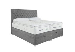 Sleepeezee - Natural Touch 3000 Pillowtop Zip and Link End Ottoman Divan Set - Tweed Grey