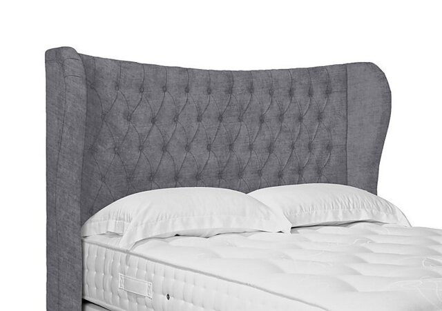 Artisan Collection Camber High Floor Standing Headboard - Super King - Aston Steel
