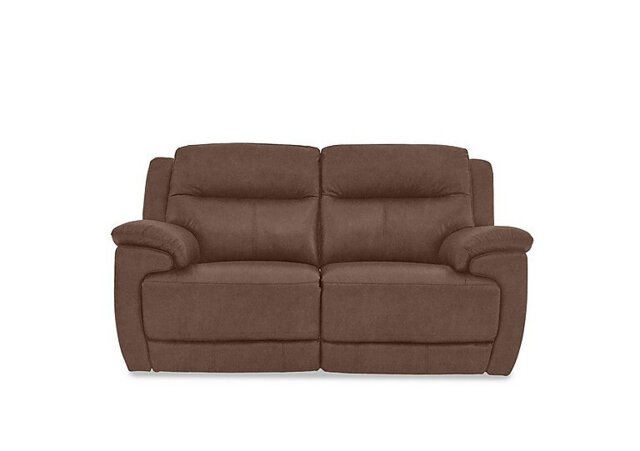 Touch 2 Seater Heavy Duty Fabric Manual Recliner Sofa - Hazelnut - Sofas and Armchairs - In Time for Christmas