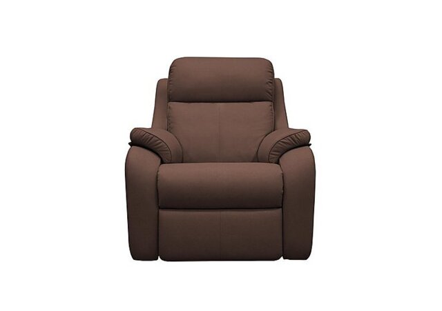 G Plan - Kingsbury Leather Power Recliner Armchair with Power Headrests - Capri Oak