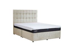 TEMPUR - Buckingham Platform Divan Base - Super King - Ice Cream