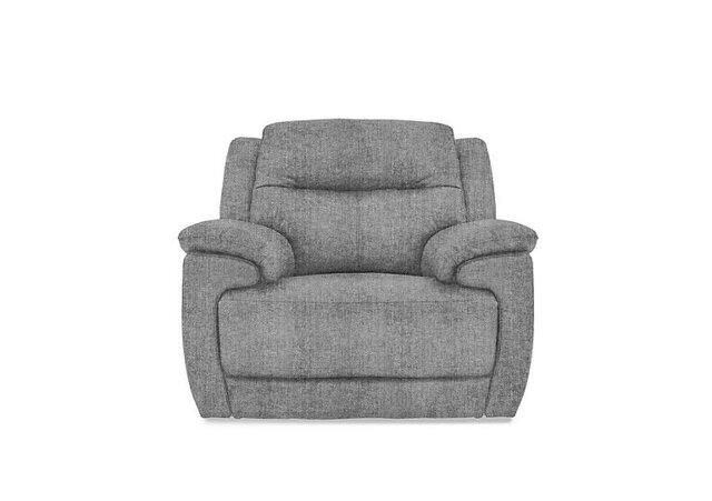 Touch Fabric Armchair with Manual Recliner - R27 Pewter