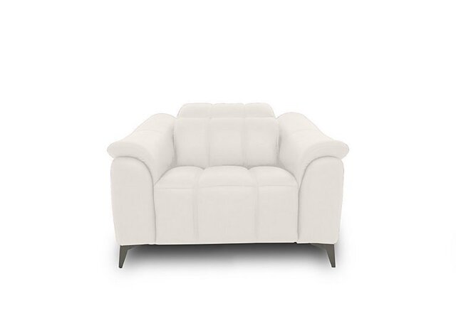 Angelo Leather Power Recliner Chair with Power Headrest - White
