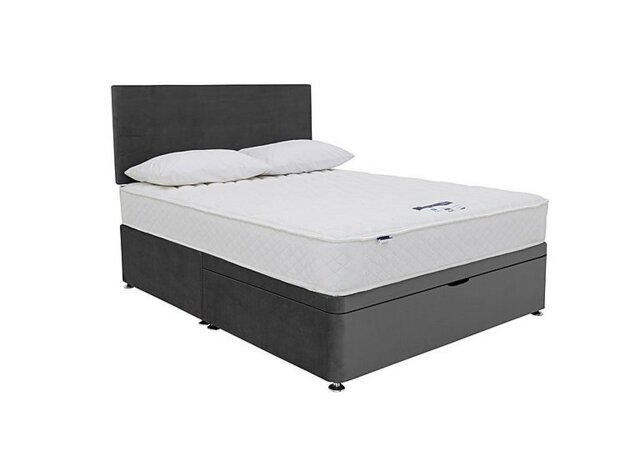 Silentnight - Eco Firm Half Ottoman Divan Set with 2 Drawers - Double - Luxury Charcoal