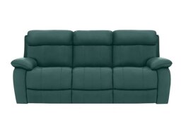 World of Leather - Moreno 3 Seater NC Leather Sofa with Power Recliner - NC Lake Green