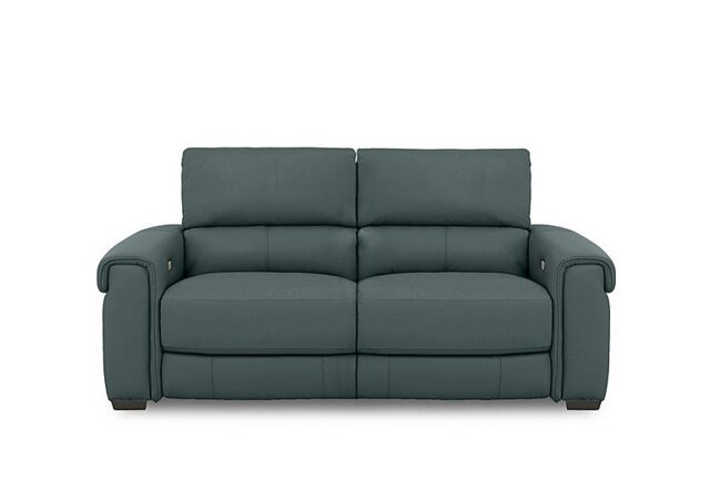 World of Leather - Nixon NC Leather 3 Seater Power Recliner Sofa - NC Lake Green