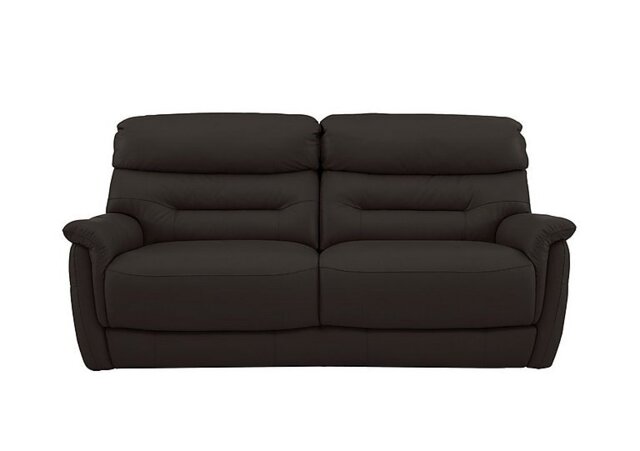 World of Leather - Chicago 3 Seater BV Leather Sofa - Dark Chocolate