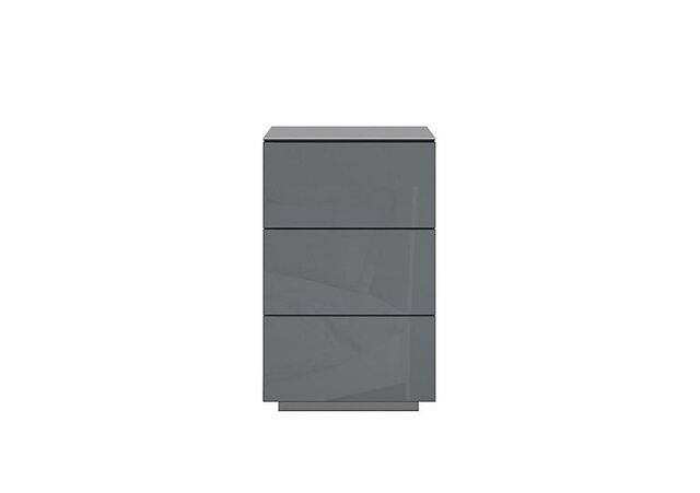 Mando 3 Drawer Bedside Chest - Grey