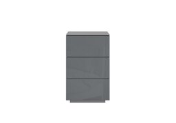 Mando 3 Drawer Bedside Chest - Grey