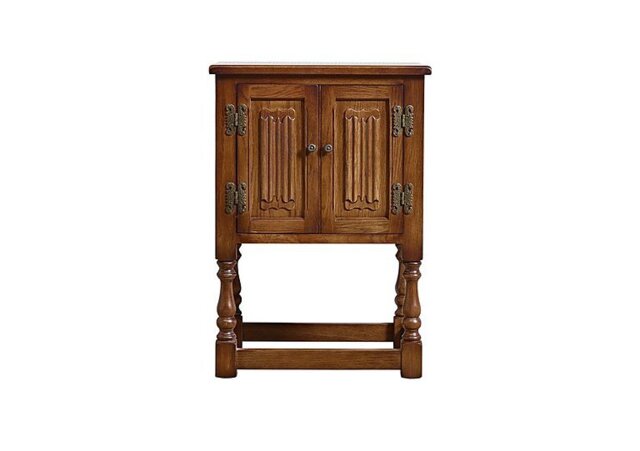 Old Charm Aldeburgh Pedestal Cabinet - Light Oak