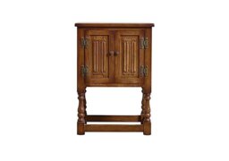 Old Charm Aldeburgh Pedestal Cabinet - Light Oak