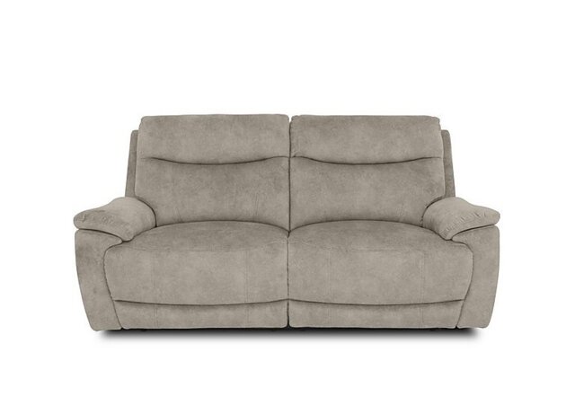 Sloane Fabric 3 Seater Power Recliner Sofa with Power Headrests - Marble Cream