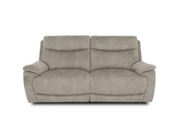 Sloane Fabric 3 Seater Power Recliner Sofa with Power Headrests - Marble Cream