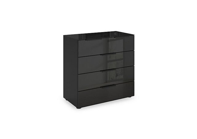 Rauch - Haven 3+2 Drawer Chest with Glass Top and Front